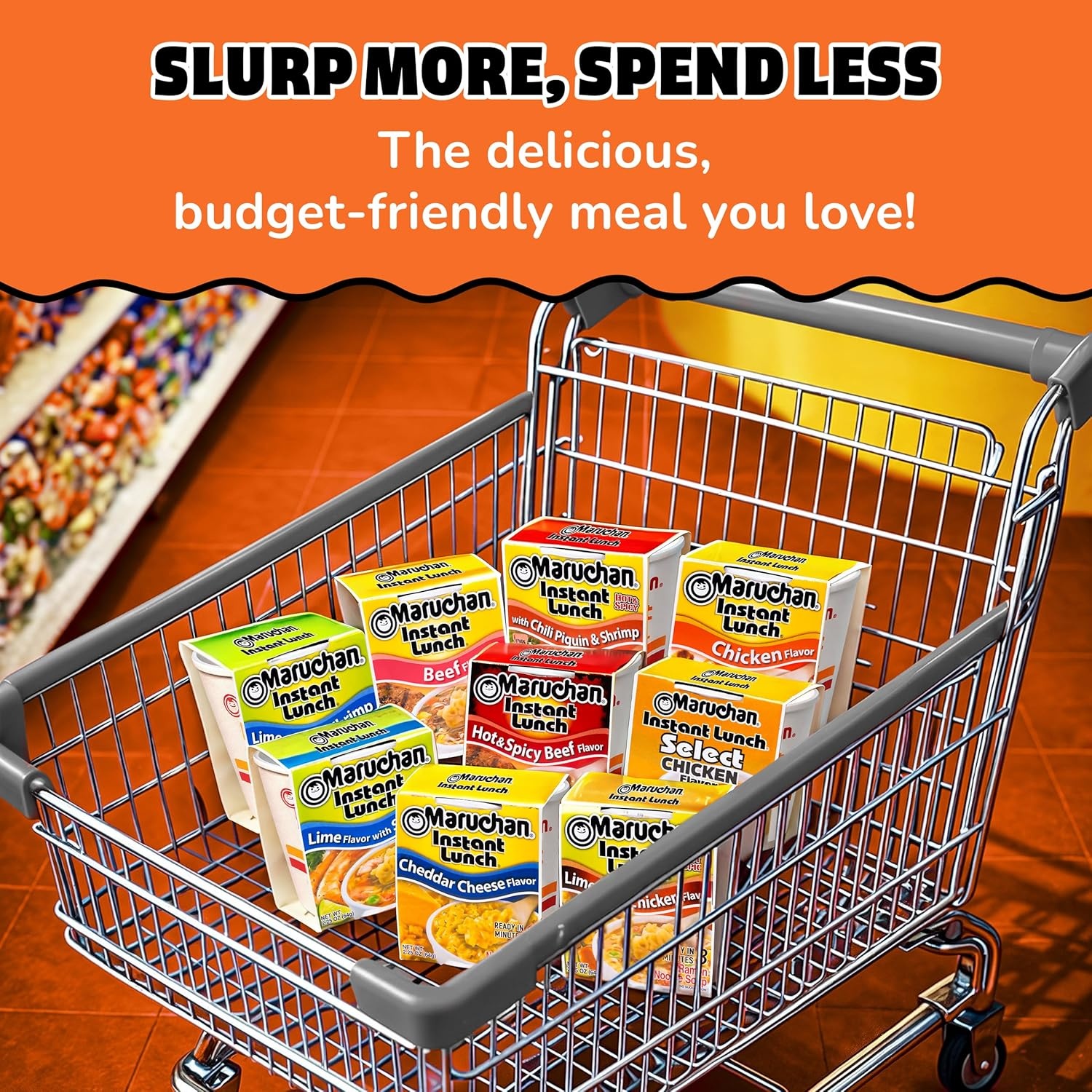image:imageMaruchan Instant Lunch Ramen Noodles Flamin Hot Chicken Flavor JapaneseStyle Instant Noodle Soup Easy Meal Ready in 3 Minutes 225 Oz 12 PackChicken
