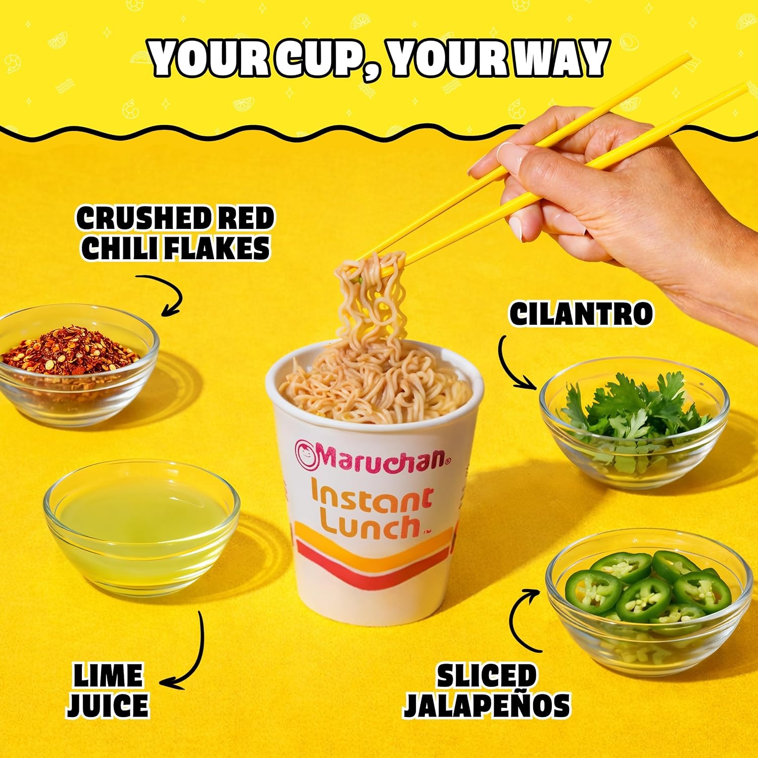 image:imageMaruchan Instant Lunch Ramen Noodles Flamin Hot Chicken Flavor JapaneseStyle Instant Noodle Soup Easy Meal Ready in 3 Minutes 225 Oz 12 PackChili Piquin Shrimp