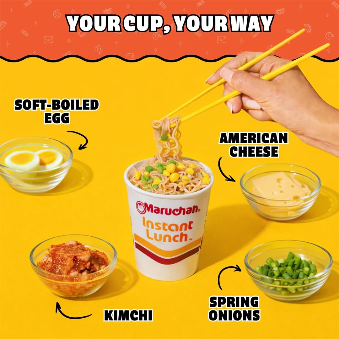 image:imageMaruchan Instant Lunch Ramen Noodles Flamin Hot Chicken Flavor JapaneseStyle Instant Noodle Soup Easy Meal Ready in 3 Minutes 225 Oz 12 PackFlamin Hot