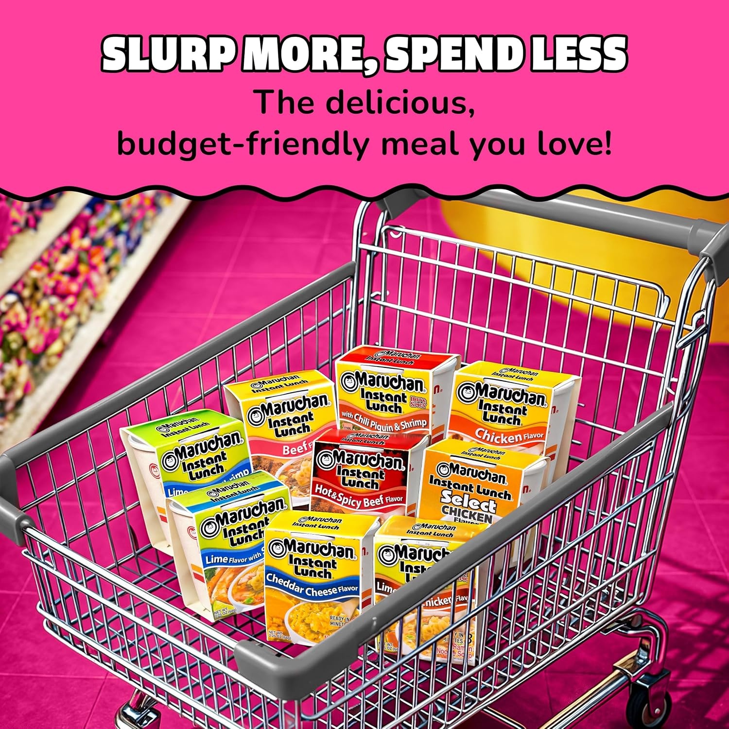 image:imageMaruchan Instant Lunch Ramen Noodles Flamin Hot Chicken Flavor JapaneseStyle Instant Noodle Soup Easy Meal Ready in 3 Minutes 225 Oz 12 PackLime Chili Shrimp