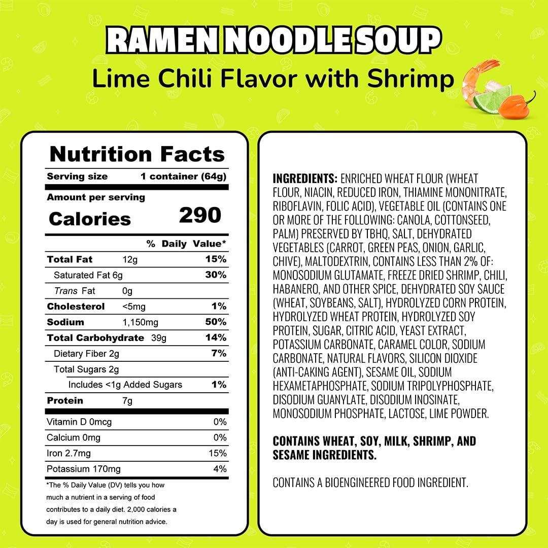 image:imageMaruchan Instant Lunch Ramen Noodles Flamin Hot Chicken Flavor JapaneseStyle Instant Noodle Soup Easy Meal Ready in 3 Minutes 225 Oz 12 PackLime Chili Shrimp