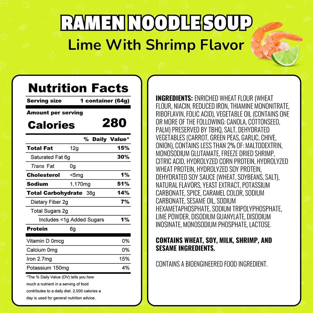 image:imageMaruchan Instant Lunch Ramen Noodles Flamin Hot Chicken Flavor JapaneseStyle Instant Noodle Soup Easy Meal Ready in 3 Minutes 225 Oz 12 PackLime Shrimp