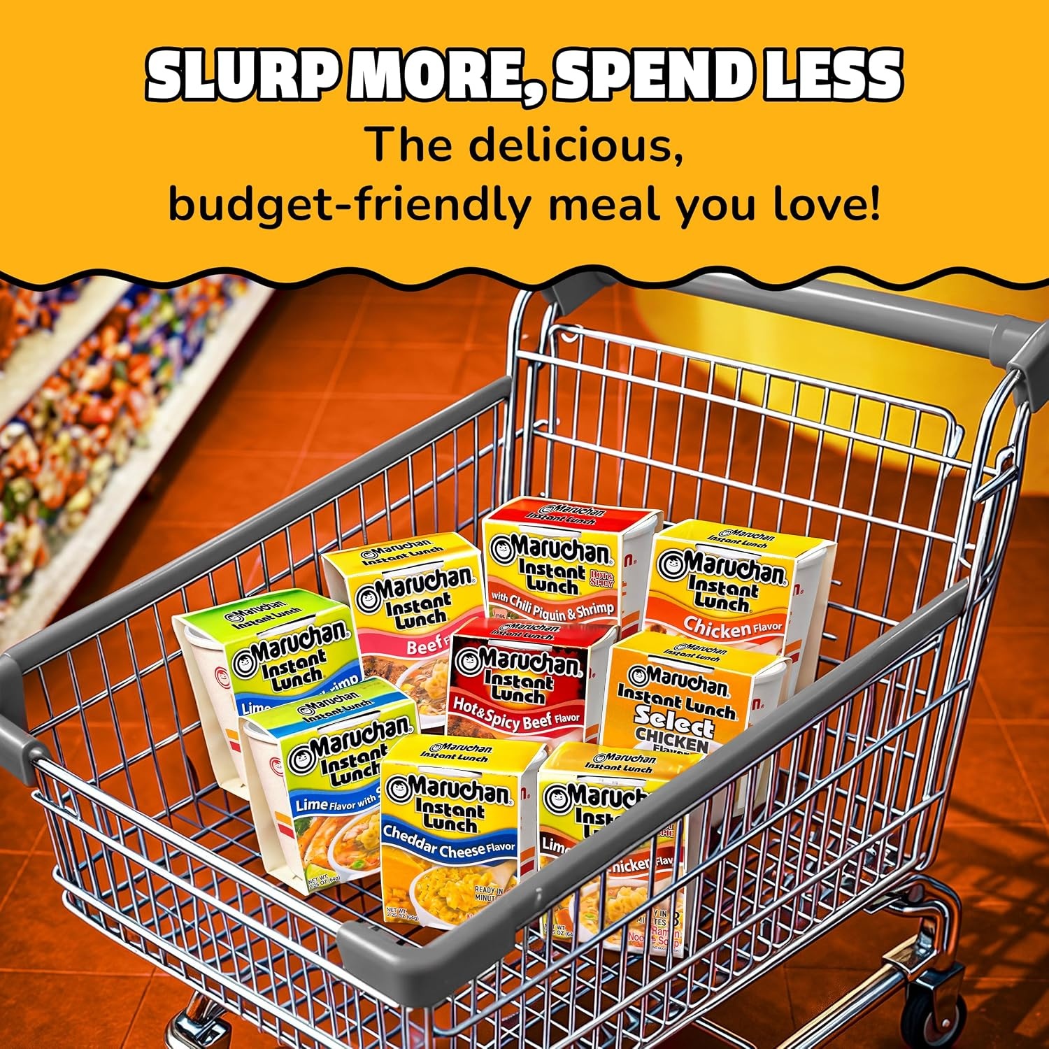 image:imageMaruchan Instant Lunch Ramen Noodles Flamin Hot Chicken Flavor JapaneseStyle Instant Noodle Soup Easy Meal Ready in 3 Minutes 225 Oz 12 PackRoast Chicken