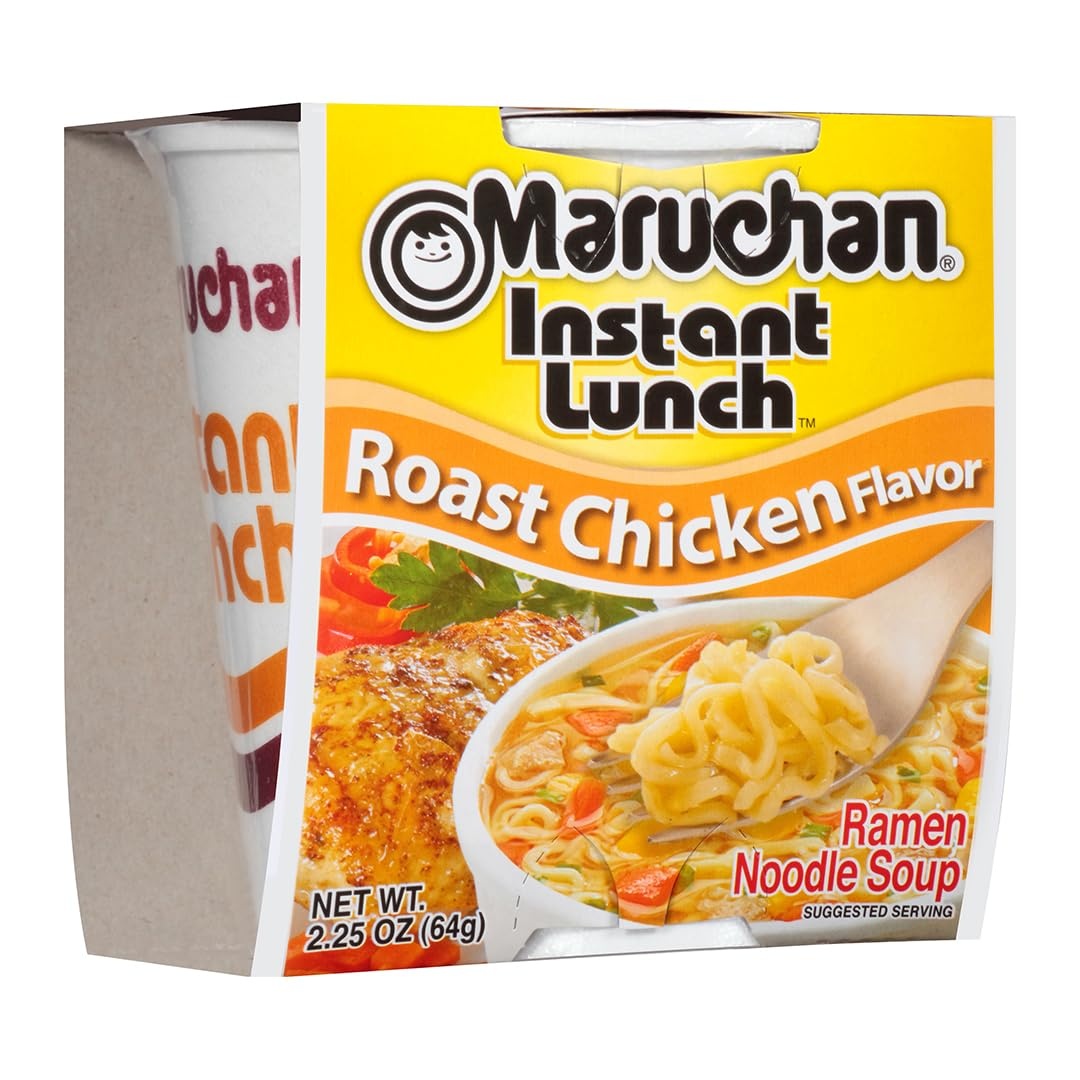 image:imageMaruchan Instant Lunch Ramen Noodles Flamin Hot Chicken Flavor JapaneseStyle Instant Noodle Soup Easy Meal Ready in 3 Minutes 225 Oz 12 PackRoast Chicken Pack of 24
