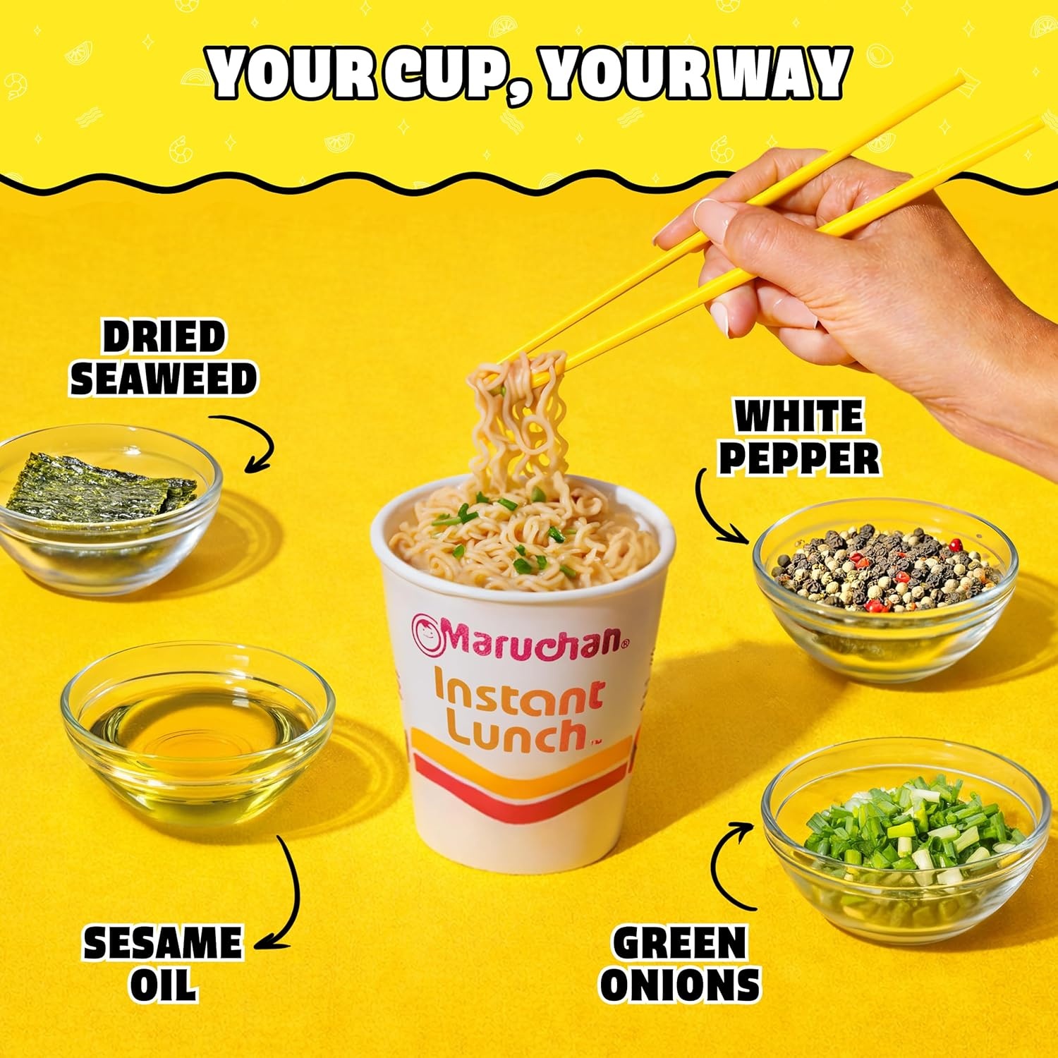 image:imageMaruchan Instant Lunch Ramen Noodles Flamin Hot Chicken Flavor JapaneseStyle Instant Noodle Soup Easy Meal Ready in 3 Minutes 225 Oz 12 PackShrimp