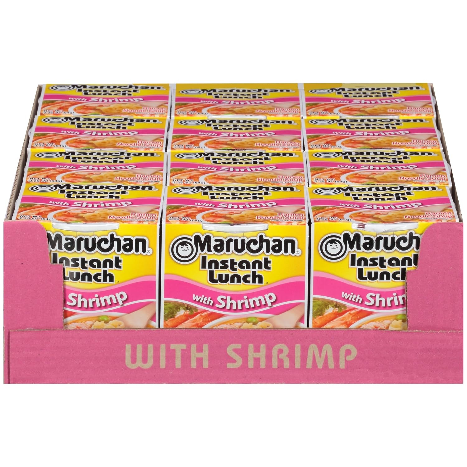 image:imageMaruchan Instant Lunch Ramen Noodles Flamin Hot Chicken Flavor JapaneseStyle Instant Noodle Soup Easy Meal Ready in 3 Minutes 225 Oz 12 PackShrimp Pack of 24