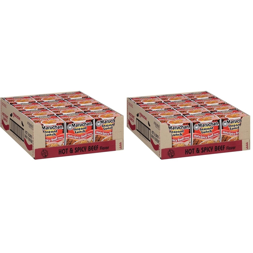 image:imageMaruchan Instant Lunch Ramen Noodles Flamin Hot Chicken Flavor JapaneseStyle Instant Noodle Soup Easy Meal Ready in 3 Minutes 225 Oz 12 PackHot Spicy Beef Pack of 24