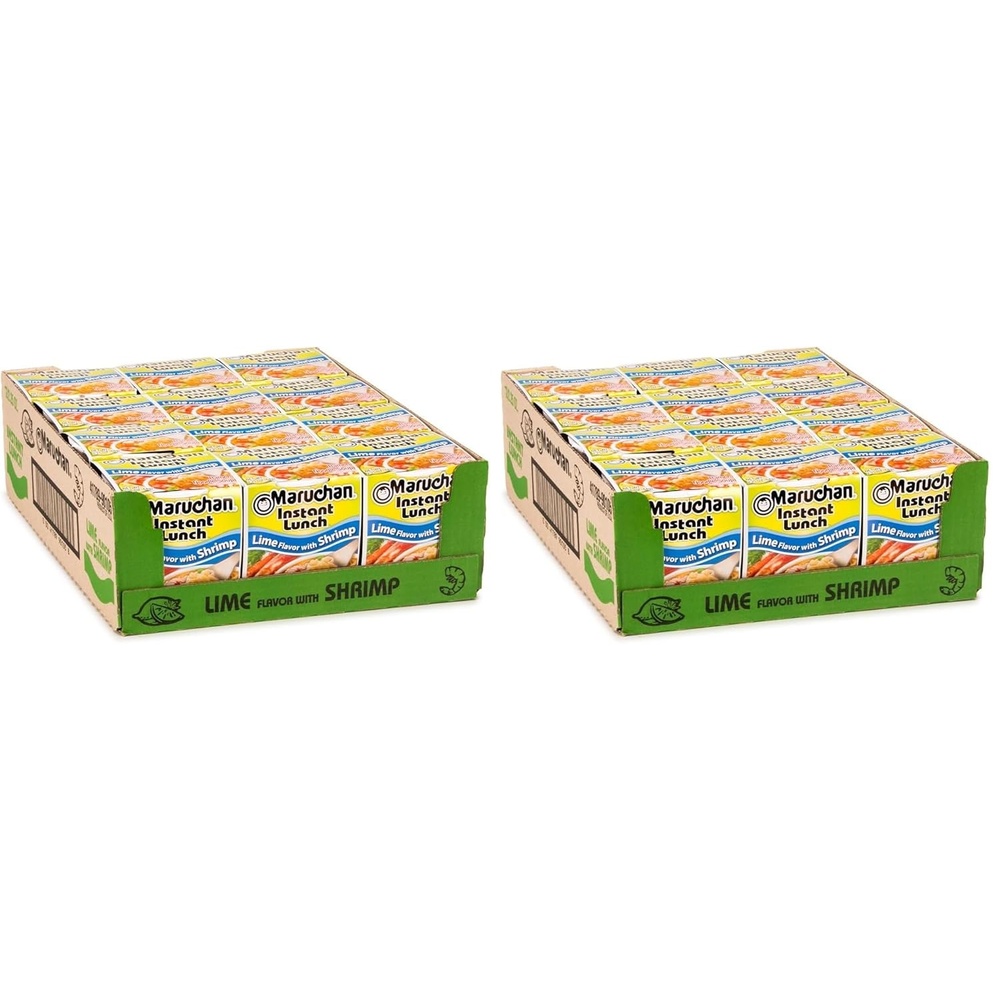 image:imageMaruchan Instant Lunch Ramen Noodles Flamin Hot Chicken Flavor JapaneseStyle Instant Noodle Soup Easy Meal Ready in 3 Minutes 225 Oz 12 PackLime Shrimp Pack of 24